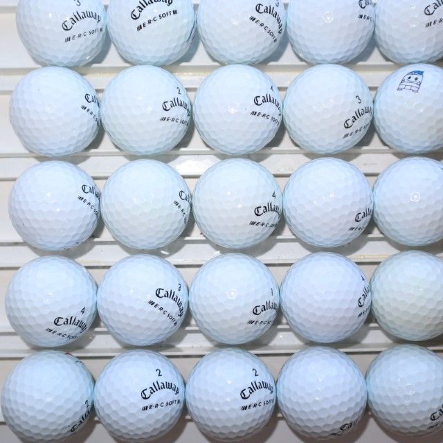 チョロ　キャロウェイERC SOFT新品25個とロストボールA級3個 Aランク 25個 Callaway ERC SOFT 良品 キャロウェイ 送料無料 E