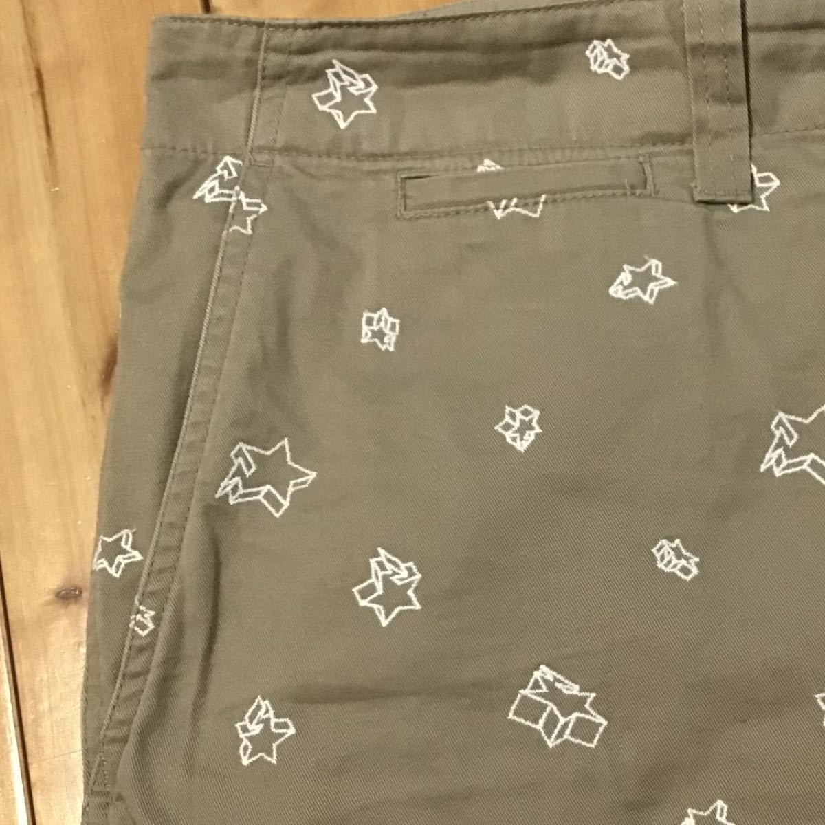☆蓄光☆ XL BAPE STA 刺繍 パンツ a bathing ape BAPESTA pants