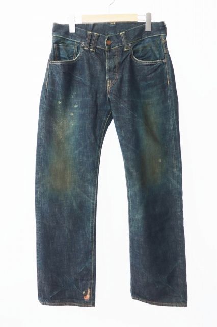 アナクロノーム anachronorm 初期 262 USED加工 デニムパンツ ジーンズ 32 インディゴ ブランド古着ベクトル 中古240914
