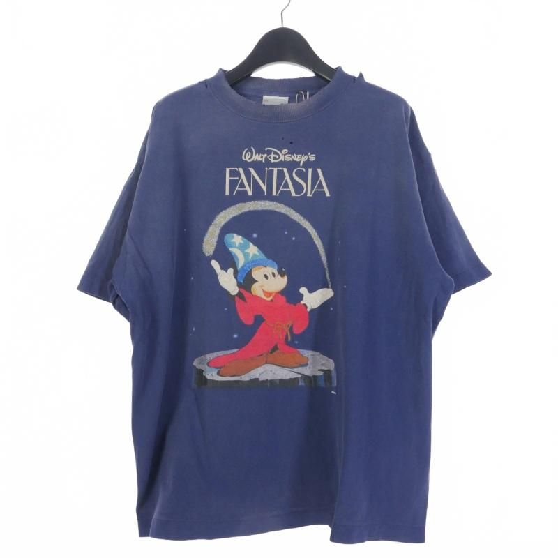 セントマイケル SAINTMICHAEL ディズニー Disney 25SS DNF_SS TEE FANTSIA クルーネック Tシャツ 半袖カットソー XL ネイビー SM-HR8-0000-C65