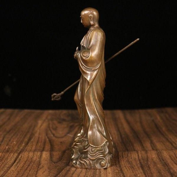 仏教美術 仏像 地蔵王仏像 銅製 銅器 工芸品 美術品 置物 仏教美術 仏像 地蔵王仏像 銅製 銅器 工芸品 美術品 置物 - メルカリ