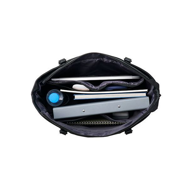 エレコム ORGULLO 合皮トートバッグ 横型01 ブラック BM-TBSLH01BK DECORATOM_COM_BR