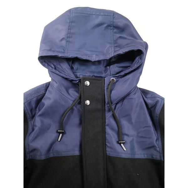 DIESELディーゼル18AWW-SUNメルトンナイロンパデットフーデッド 