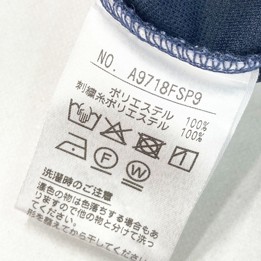 サイズ：M AND PER SE アンパスィ  半袖ポロシャツ 総柄 ネイビー系 [240101460214] ゴルフウェア レディース ストスト AND PER SE アンパスィ 半袖ポロシャツ 総柄 ネイビー系 サイズ