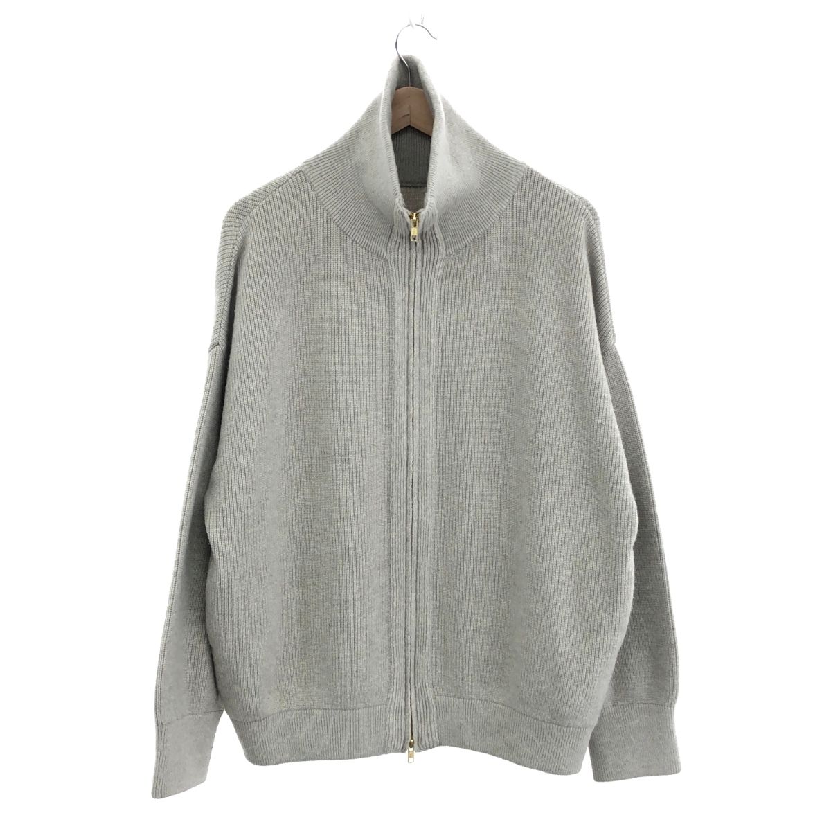 MUSE de DEUXIEME CLASSE ミューズドドゥーズィエムクラス OLBIA 23AW ロングジップブルゾン GY70 1-19-2 グレージュ 240001119381