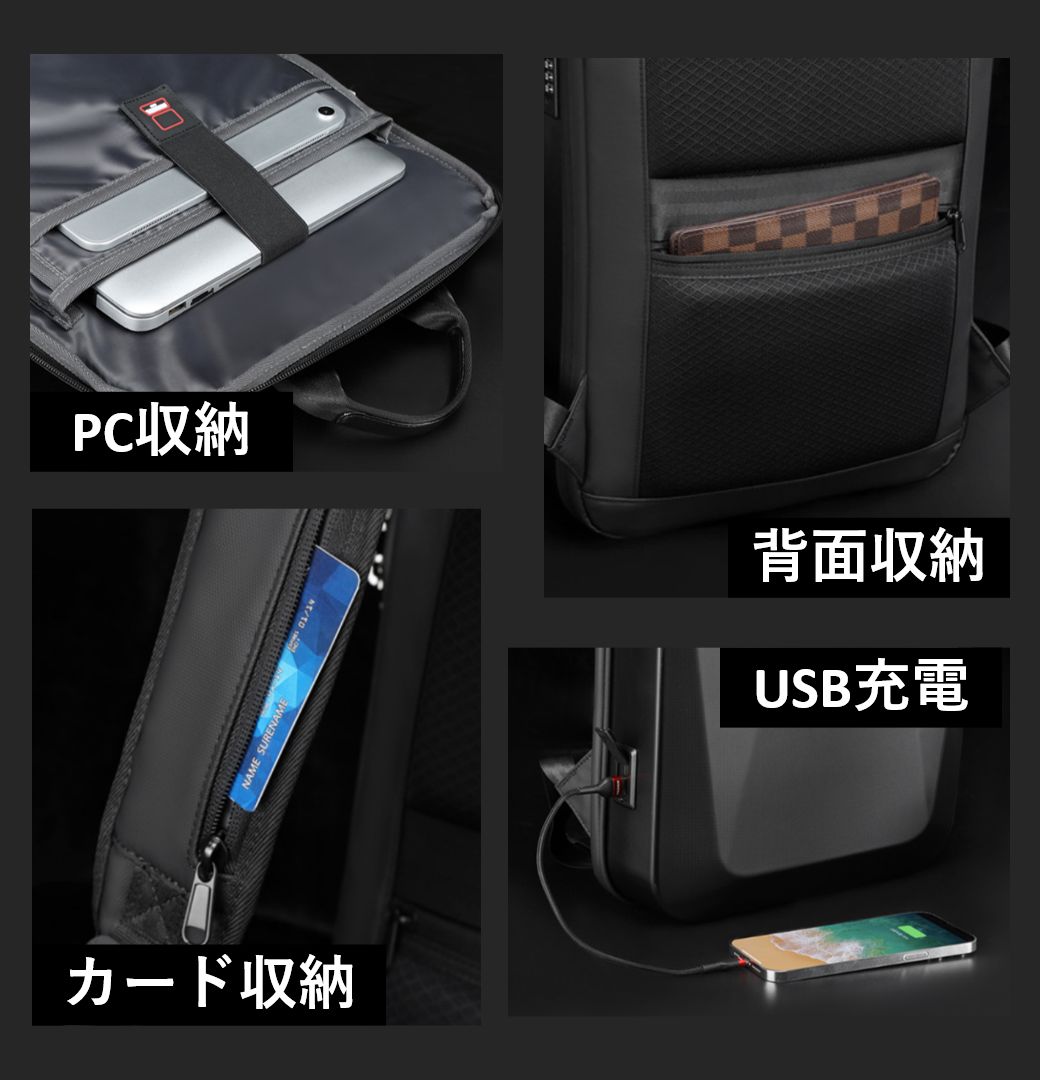 W STORE] 地球製 ビジネスリュック wbp-rc3 アップグレード版 ハード 