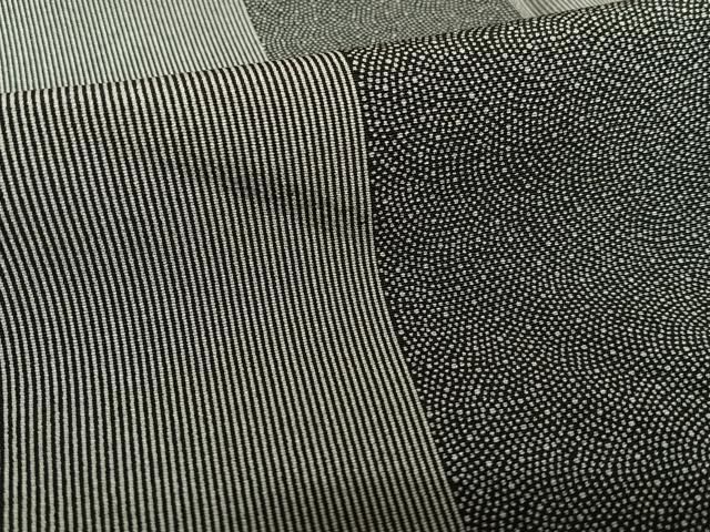 平和屋着物○小紋師 宍戸陵 江戸小紋 角通し 正絹 逸品 AABA5272ph