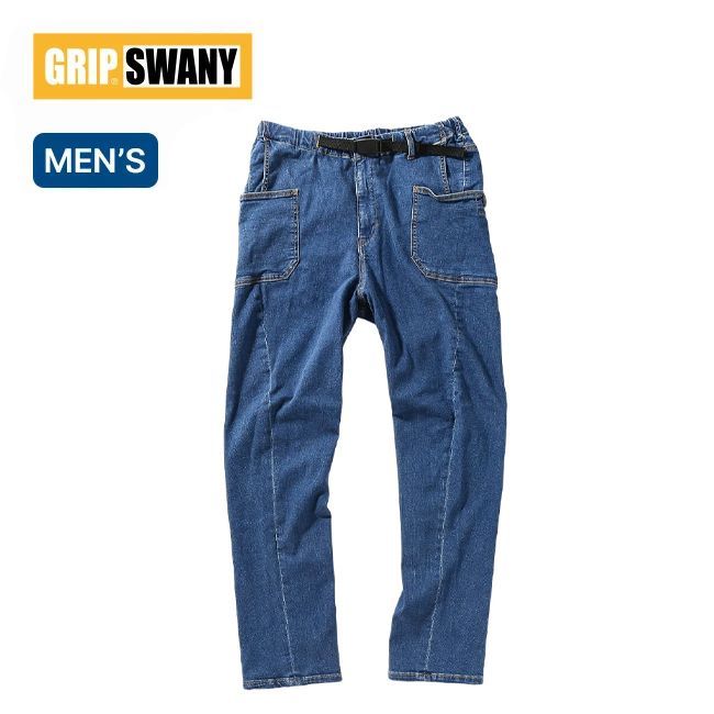 GRIP SWANY グリップスワニー JOG 3Dキャンプパンツ GSP-43V ライトインディゴ
