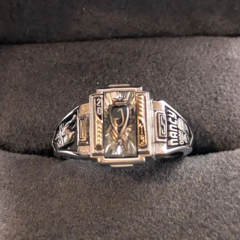 JOSTENS LTM 2015年カレッジリング14号アールデコ クリアシールド