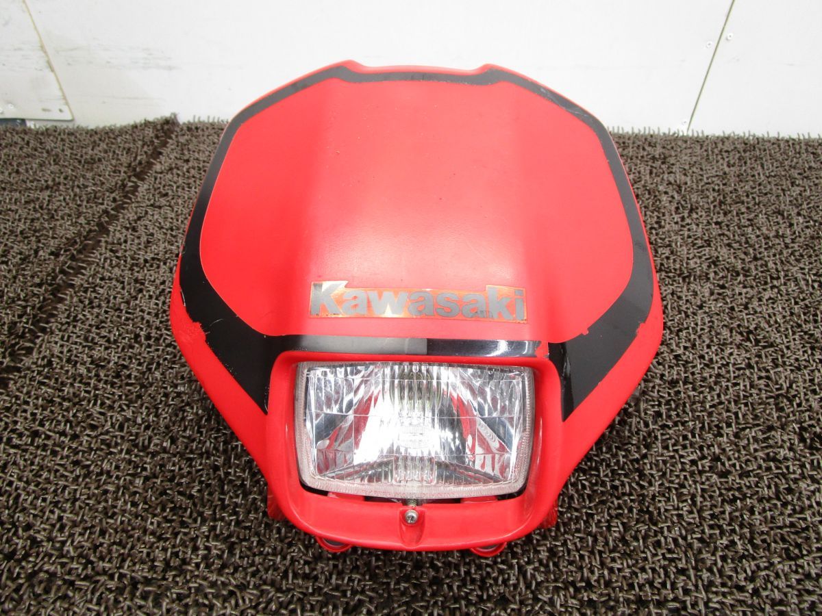 KSR-2 ヘッドライト カウル ▲A6559 MX080B カワサキ MX080BE キャブ車 動画有