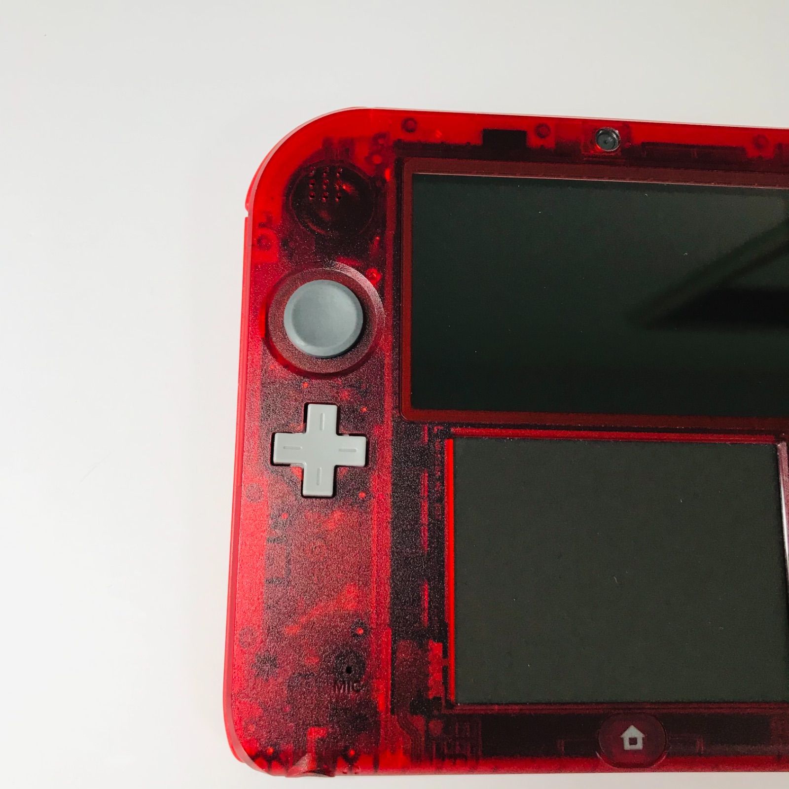 ニンテンドー2ds ポケモン赤リザードン クリアレッド 美品 タッチペン