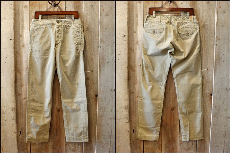 RRL(ダブルアールエルラルフローレン):ヘリンボーン チノ パンツ