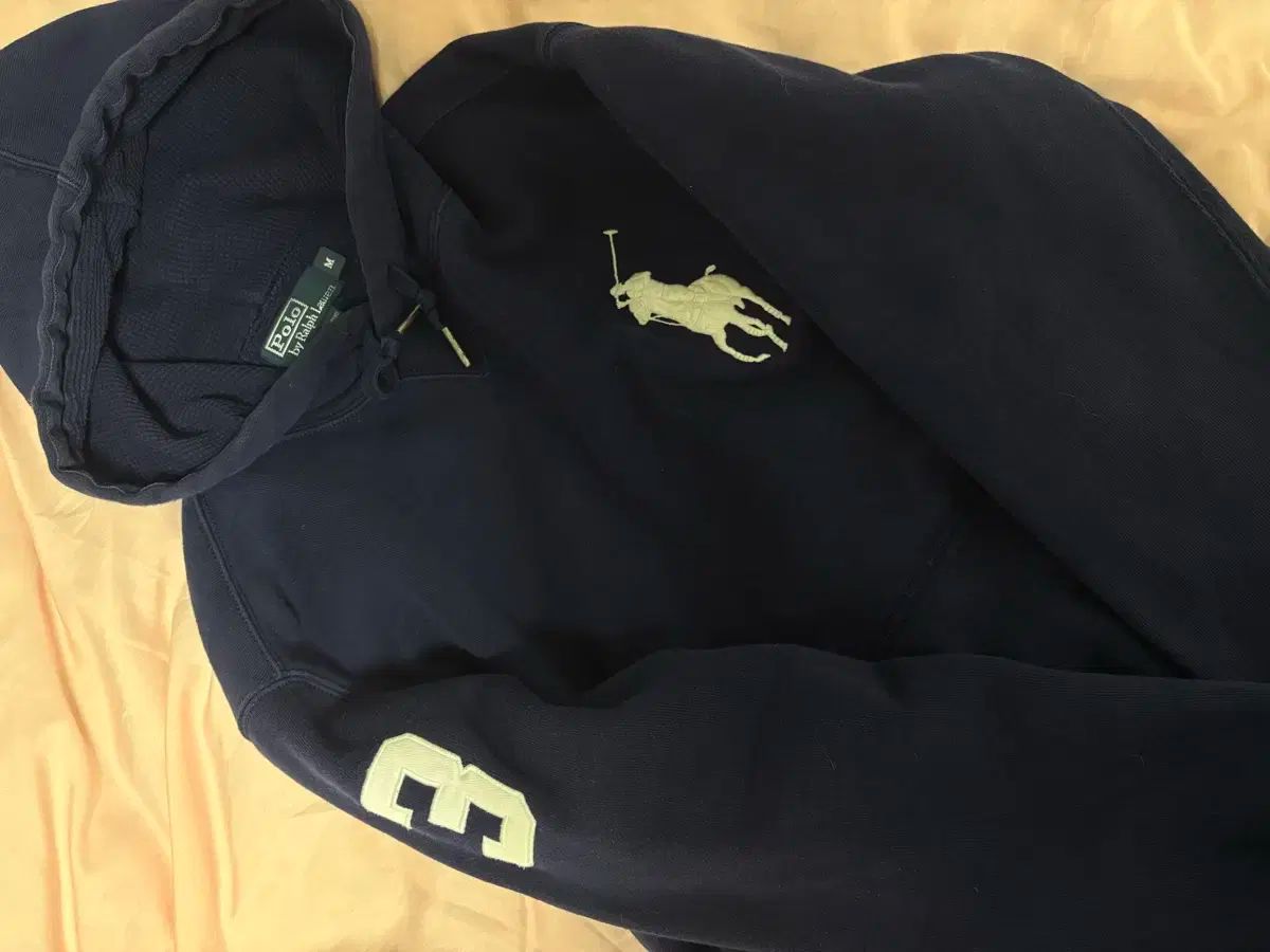 ポロ 必須アイテム ビックポニー ネイビー フーディー