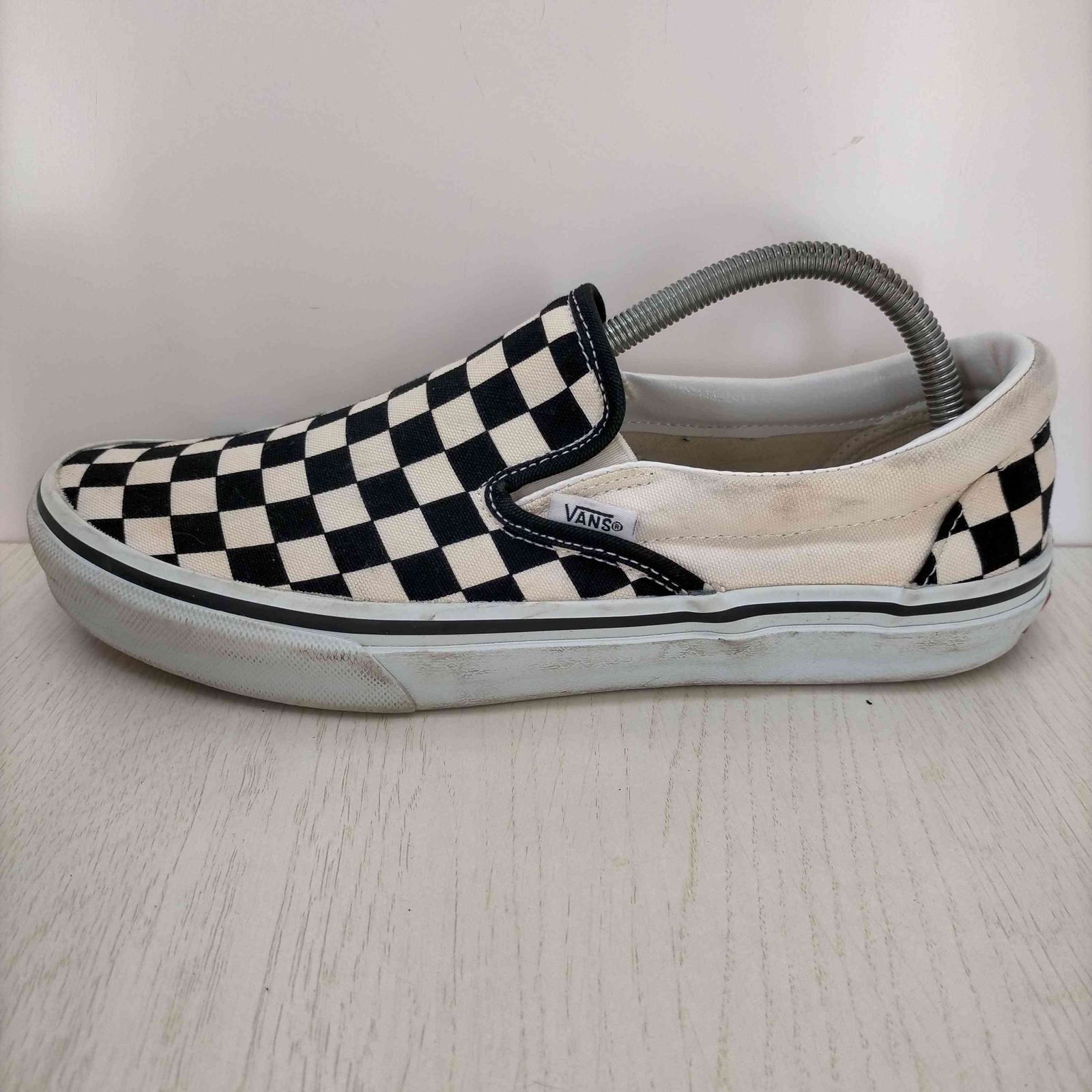 バンズ VANS スリッポン BLK/WHT CHECK メンズ JPN：26.5 - メルカリ