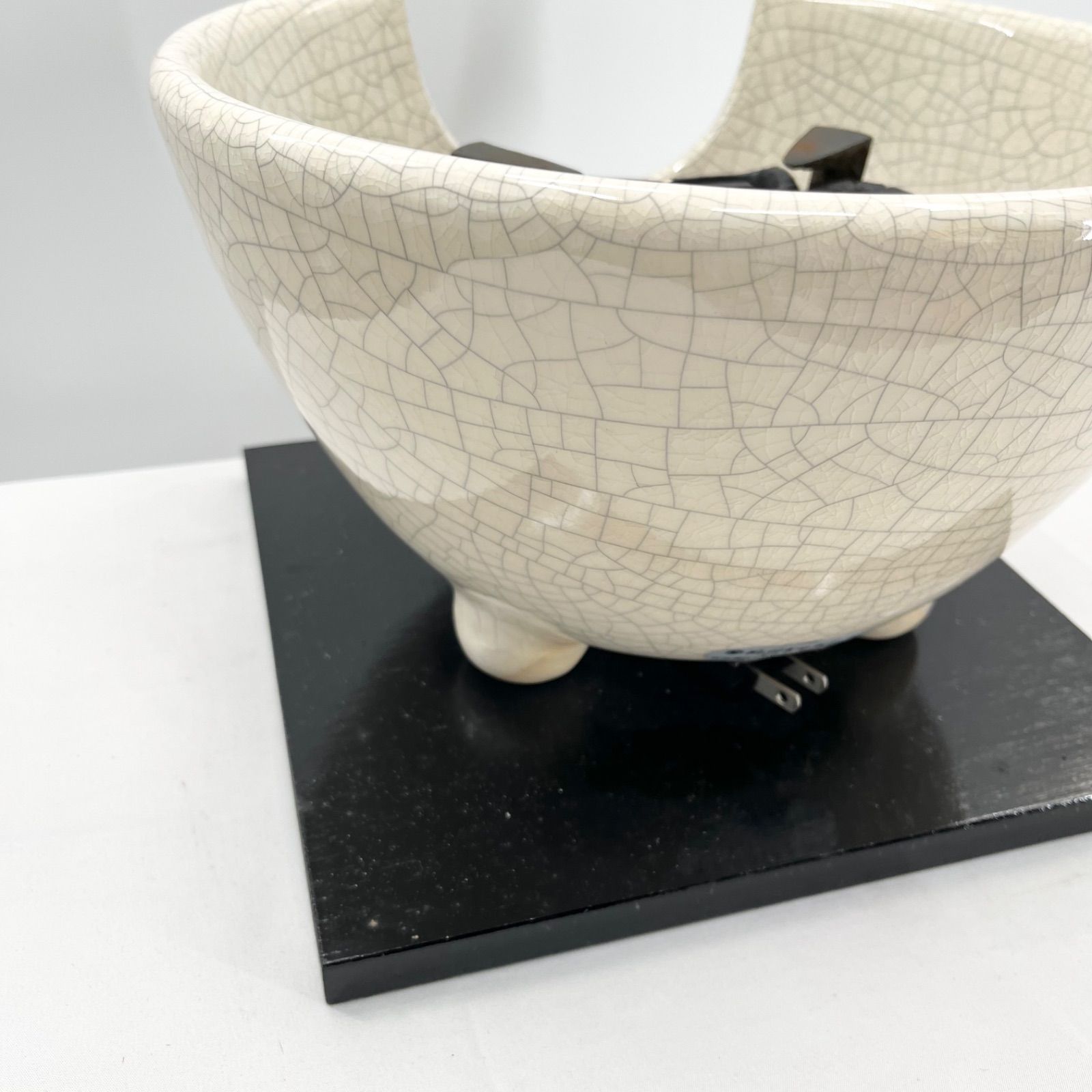 野々田式 風炉型電熱器 茶道 電熱風炉 通電・動作確認済 割れあり 使用