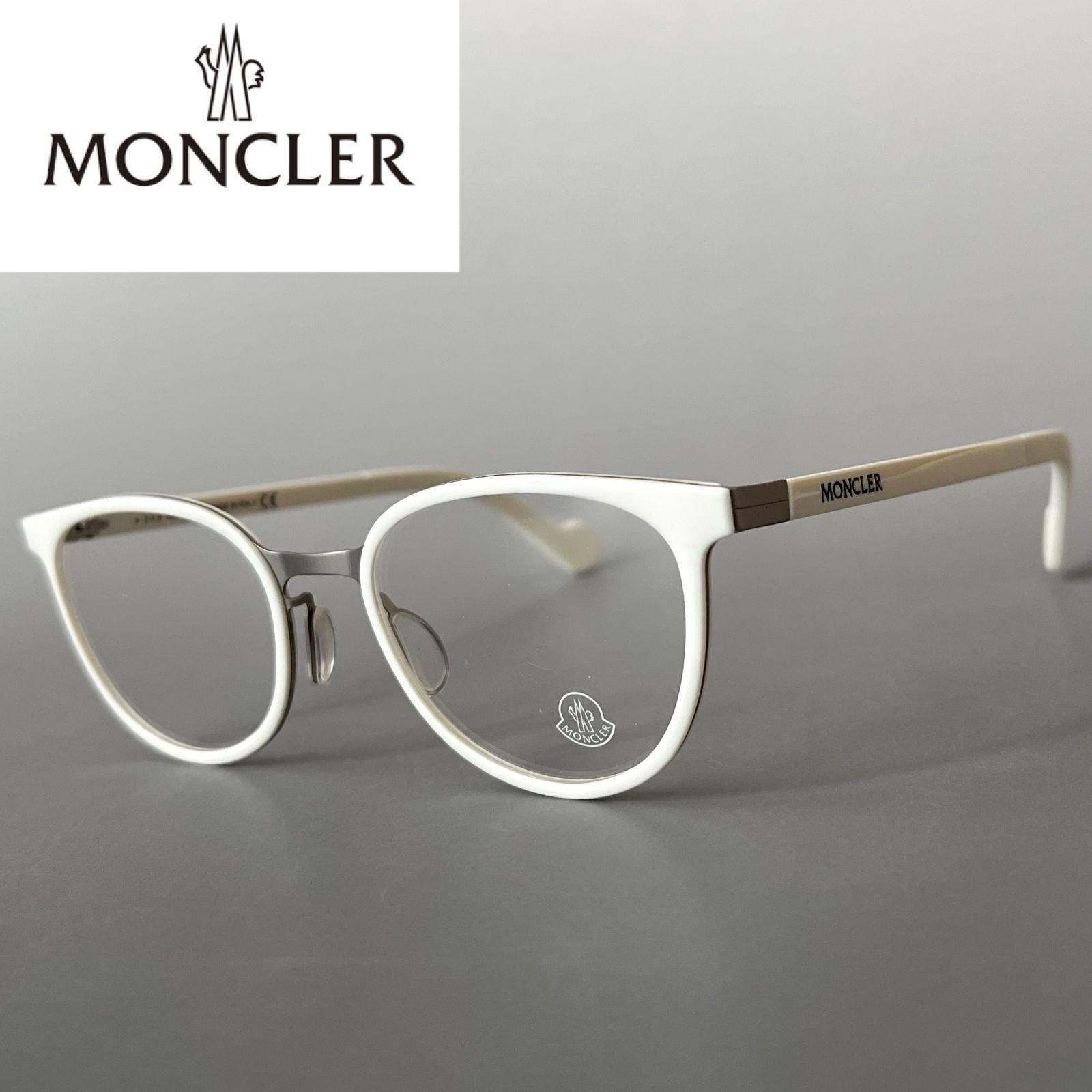モンクレール メガネ フレーム MONCLER 新品 ラウンド メンズ 