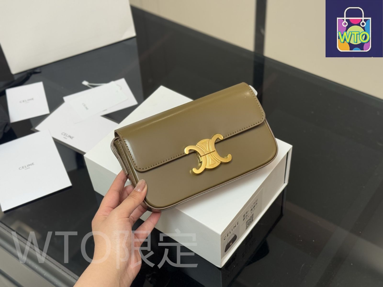 yuki2442さん専用 今日WTO】Celine セリーヌ アームバッグ トライウンフ レトロで