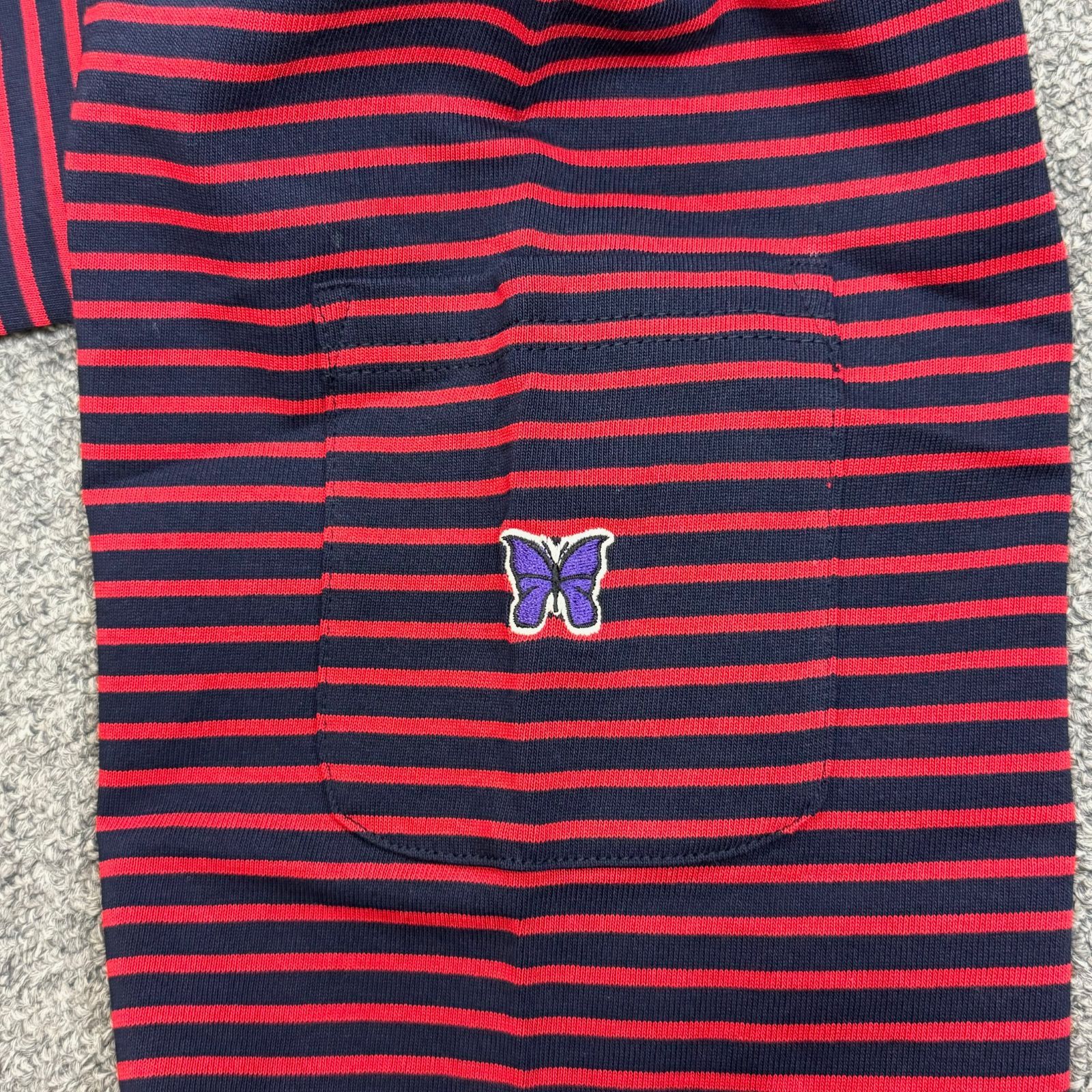 NEEDLES 24AW L/S Crew Neck Tee - Cotton Stripe Jersey クルー