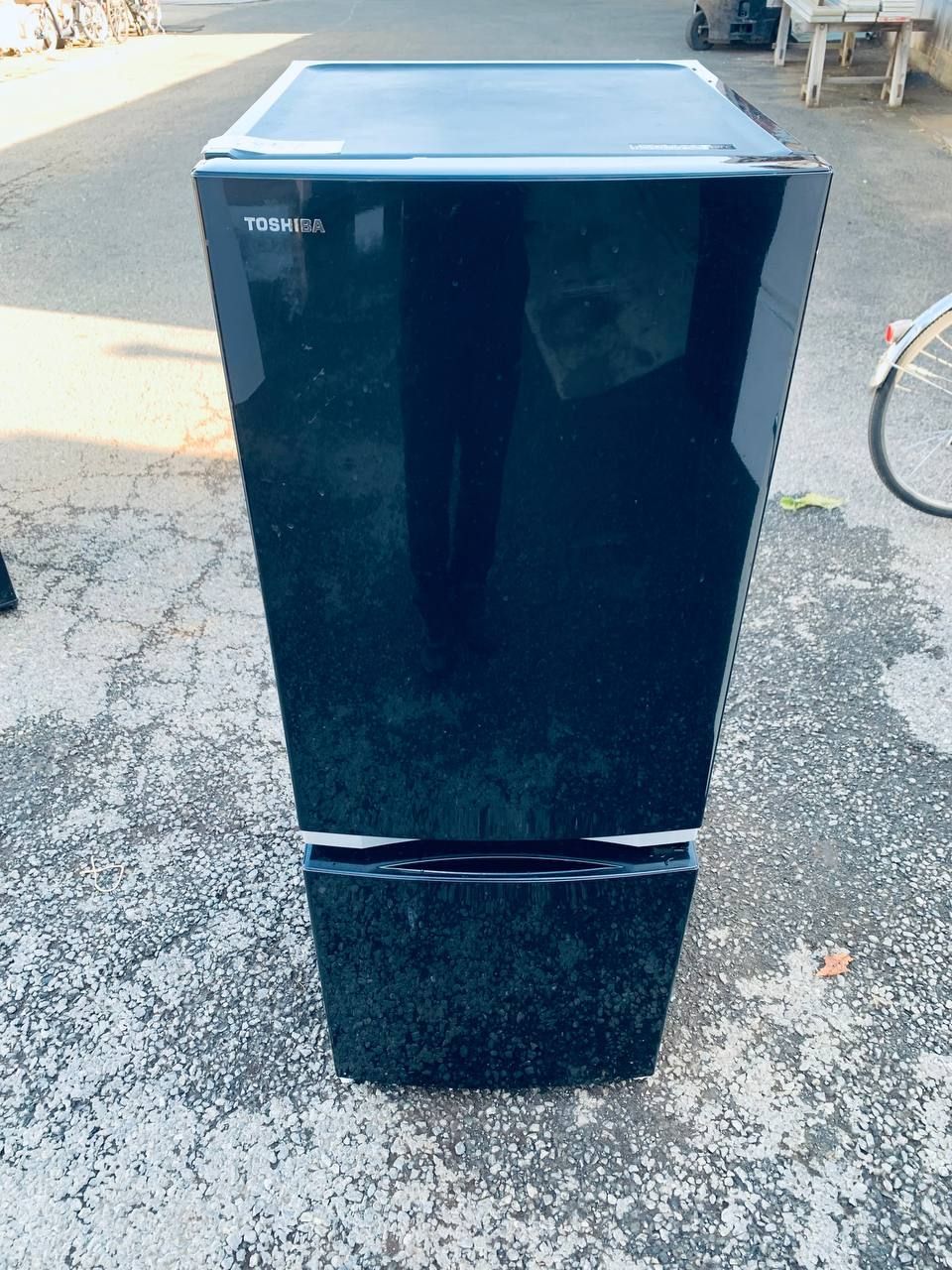 送料設置無料 東芝 ノンフロン冷凍冷蔵庫 GR-M15BS（K） 送料設置無料