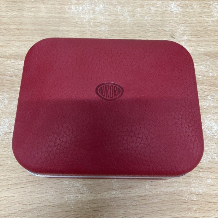 ▲01 ! Aurora アウロラ 万年筆 ペン先18K 文房具 レッドマーブル FUOCO フォーコ F 細字 A SKLAD-KIRPICHA_RU