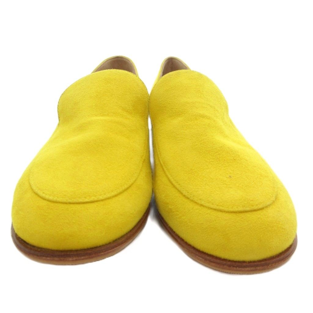 ジャンヴィトロッシ Gianvito Rossi スリッポン ローファー スエード 39 黄 イエロー UO GY19 WWW_NOITHATQUANGTHANH_NET