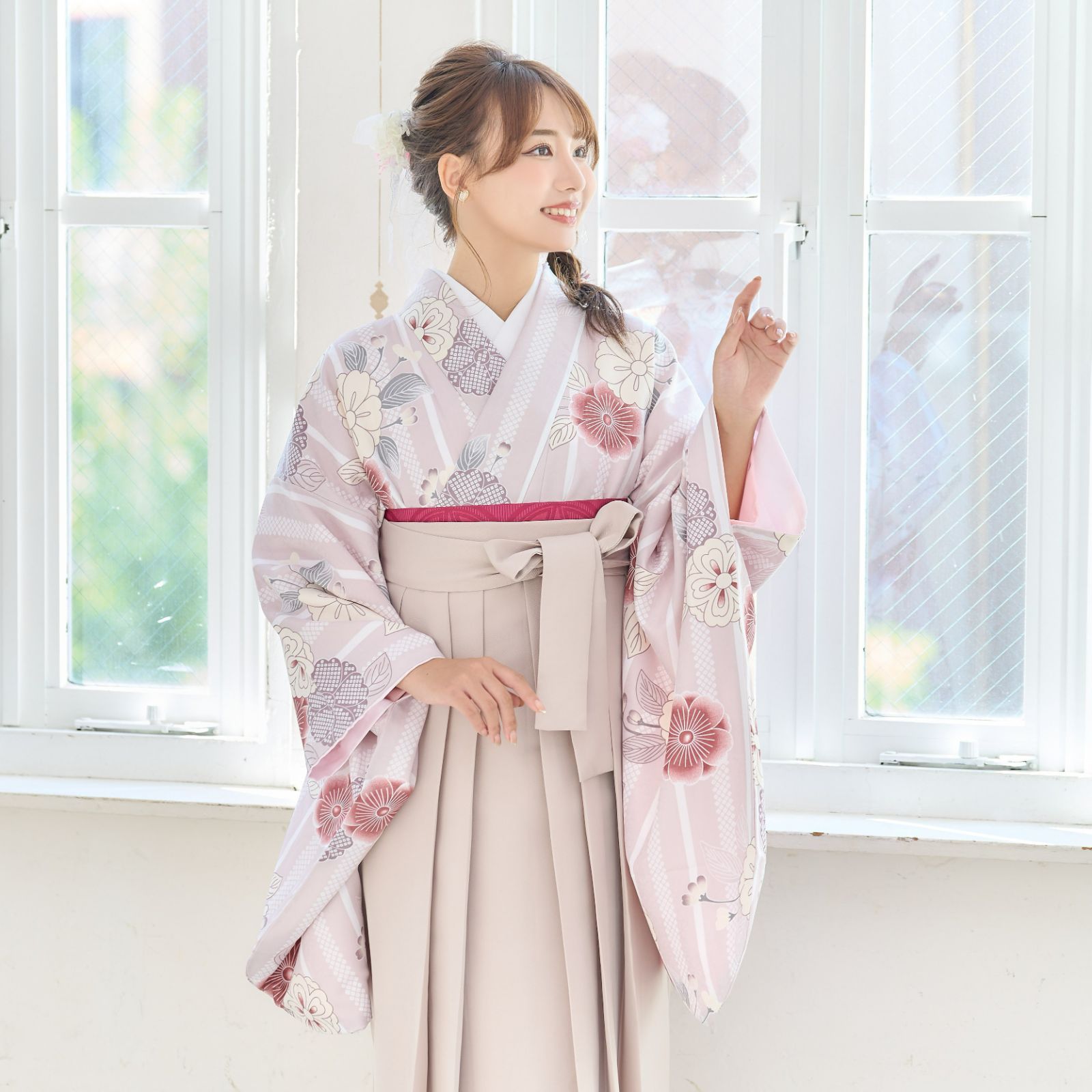 新品 袴3点セット 卒業式 小学生 から 大学生 SS S M L LL 卒業式 謝恩 