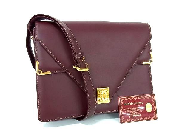□新品同様□ Cartier カルティエ マストライン レザー クロス