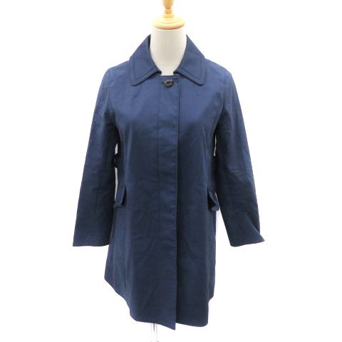 USED TOMORROWLAND ダークネイビー ロングコート トゥモローランドコレクション TOMORROWLAND collection ステン