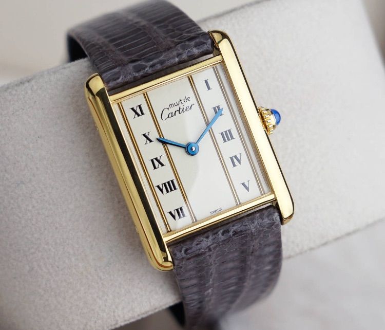 美品 カルティエ マスト タンク ゴールドライン ローマン LM Cartier ...