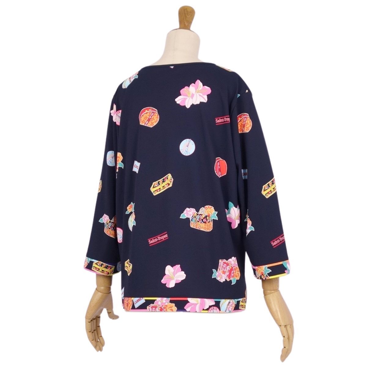 美品 レオナール LEONARD SPORT シャツ ブラウス ロングスリーブ  