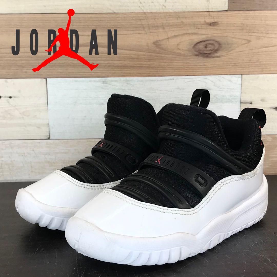 NIKE AIR JORDAN 11 ナイキ エア ジョーダン 11 レトロ リトル フレックス ブラック ホワイト 14cm U08444 BQ7102-010