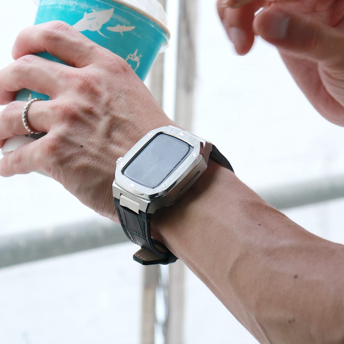 44mm AppleWatch ベルト Applewatch　バンド 腕時計用ベルト バンド Apple Watch アップルウォッチ ケース 44mm