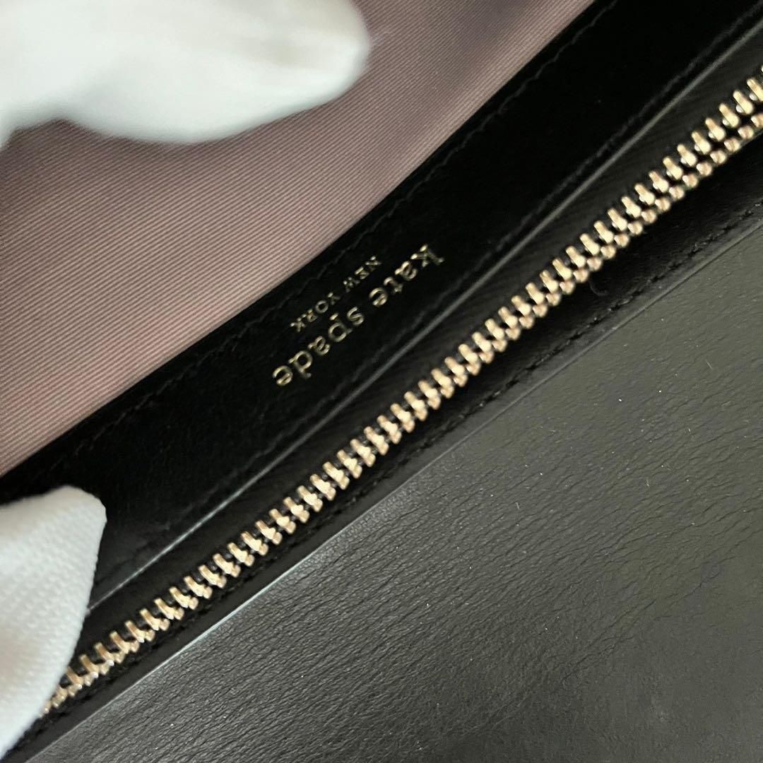 katespade ケイトスペード 財布 ブラック ピンク レザー 二コラ katespade ケイトスペード 財布 ブラック ピンク レザー 二コラ