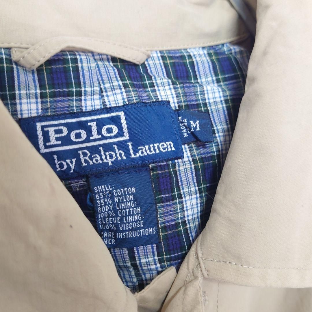 Ralph Lauren】90's 裏地チェックステンカラーコート A1772 - メルカリ