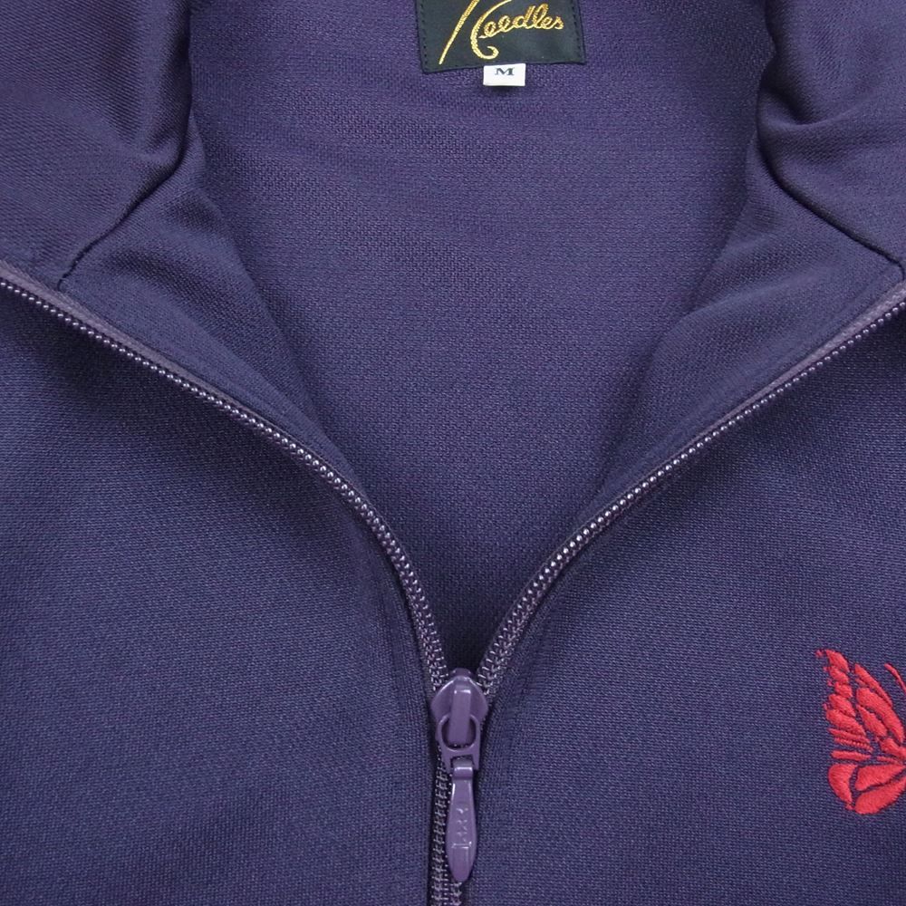 Needles ニードルス 22AW LQ227 Track Jacket 刺繍 トラック ジャケット パープル系 L【美品】【中古】 Needles ニードルス 22AW LQ227 Track Jacket - Poly Smooth パピヨン