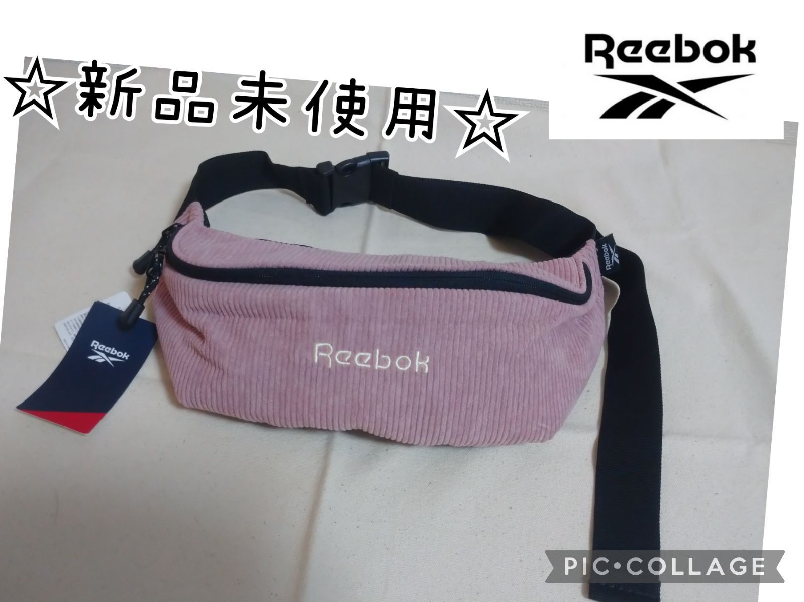 Reebok リーボック ウエストポーチ モノトーン - ウエストポーチ