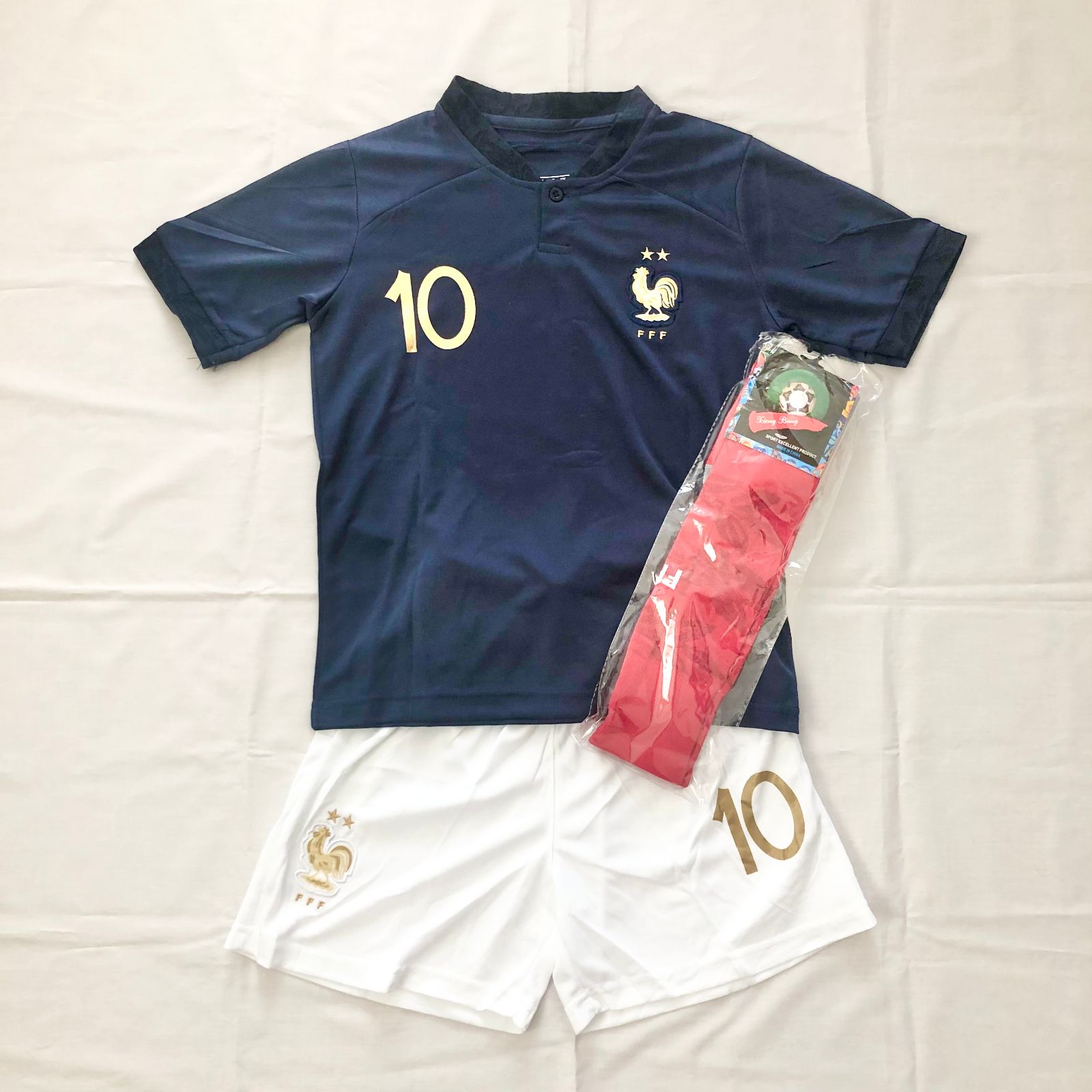 エムバペ フランス代表 レプリカユニフォーム ソックス付き3点 - メルカリ