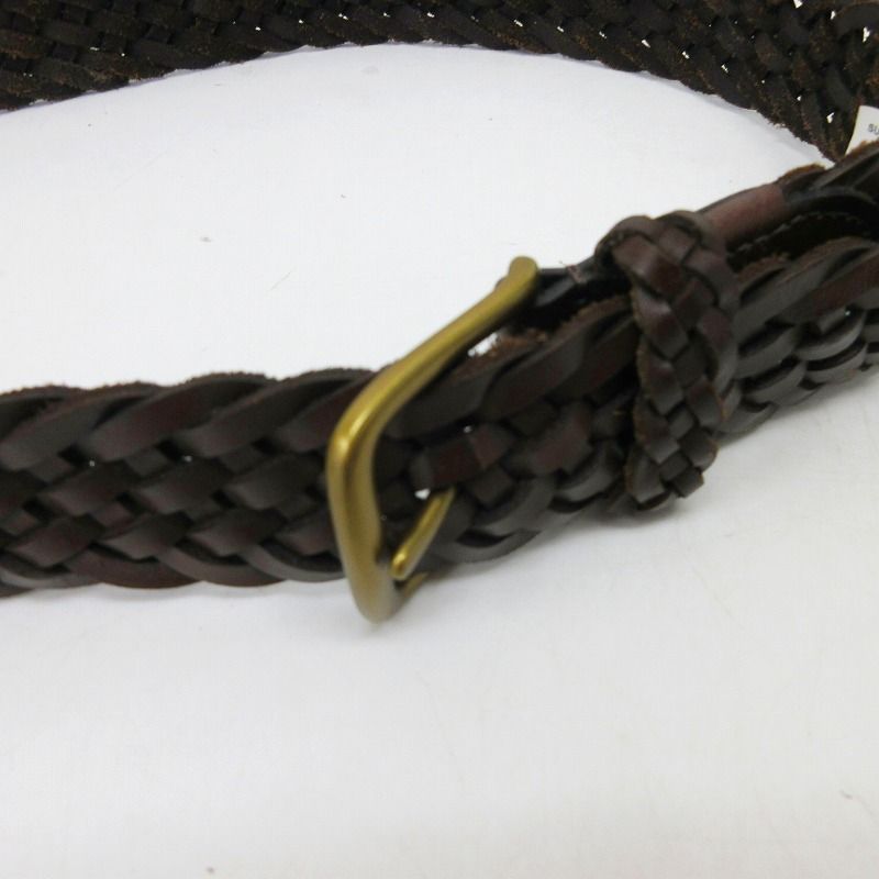 【美品】ラルフローレン レザー メッシュ ブラック ベルト 110cm 高級 革 ポロ バイ ラルフローレン Polo by Ralph Lauren 美品 レザー