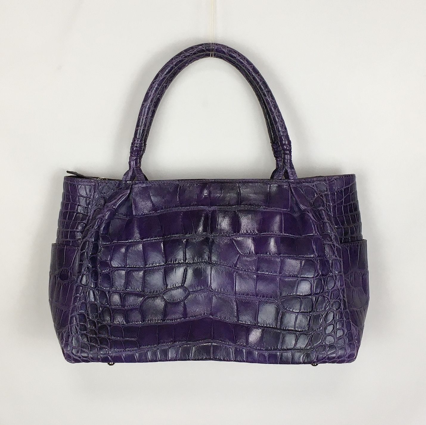 新品未使用 引張 マームエレガンス JRA刻印 クロコダイル バッグ