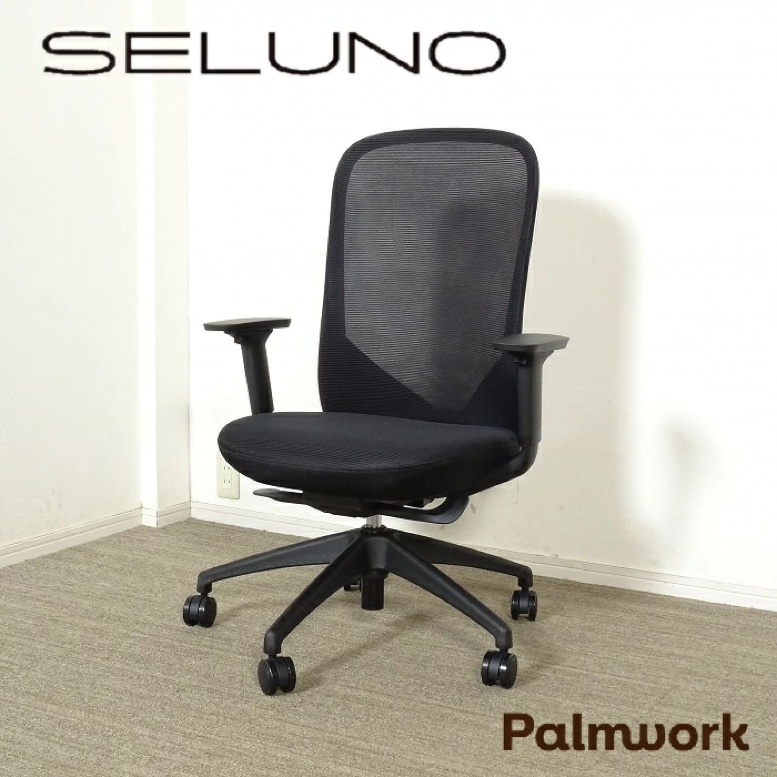 ◾︎SELUNO◾︎ 展示超 Palmwork パームワーク サニーチェア | ブラック 6万 v695