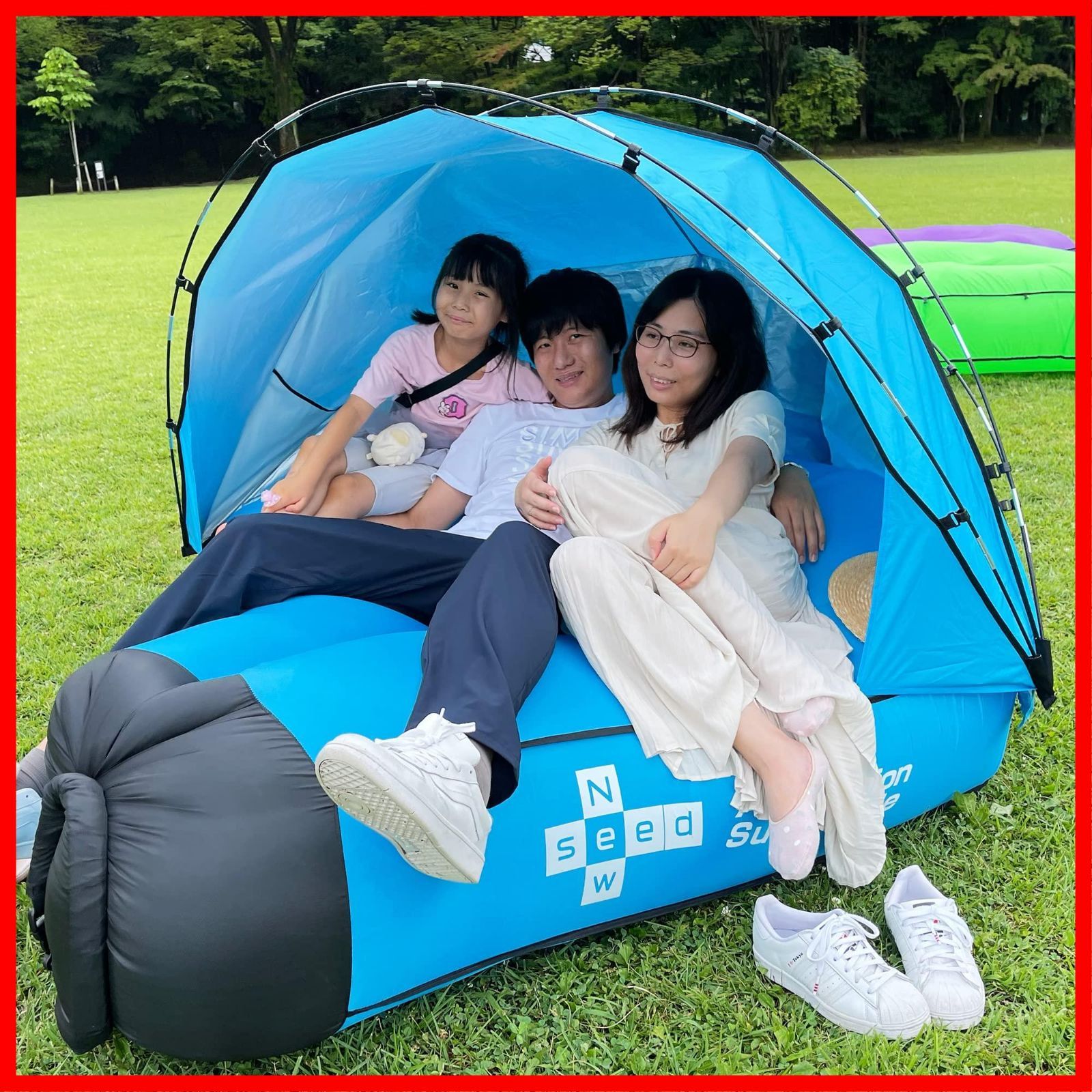 水陸両用エアークッションテント