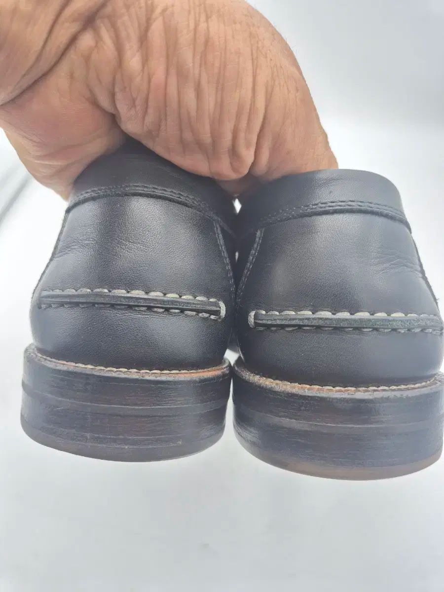  フェラガモ ガンチーニ ネイビー ローファー 265 ローファー ブーツ 革靴