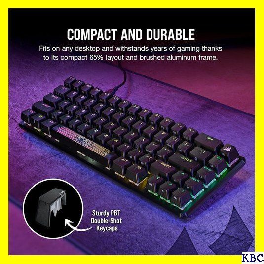 ☆人気商品 CORSAIR K65 PRO MINI ゲーミングキ 方向キー有 英語