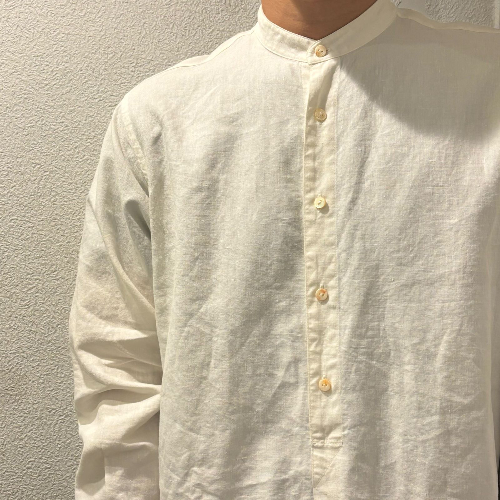 MAATEE&SONS マーティーアンドサンズ 極上 LINEN 厚 PULLOVER SHIRTS 