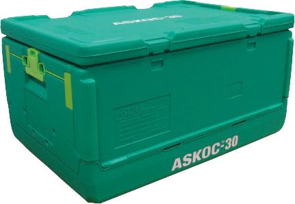 ヒシコンテナ ASKOC-30 本体 蓋セット 保冷 保温折りたたみコンテナー