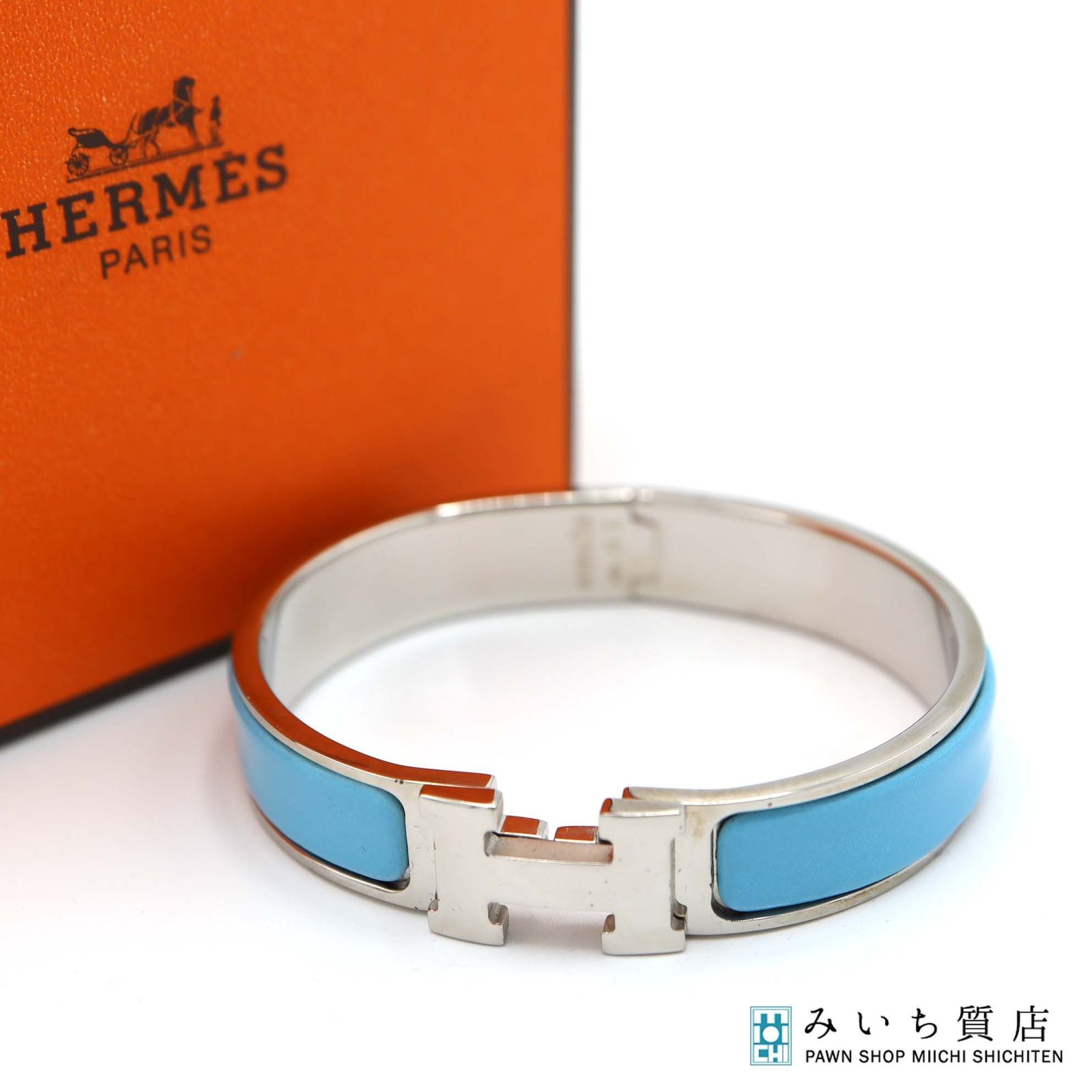 HERMES エルメス バングル ブレスレット クリックH PM Hロゴ E刻印 