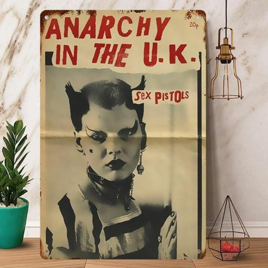 ロック【セックス・ピストルズSex Pistols】メタルポスターブリキ看板