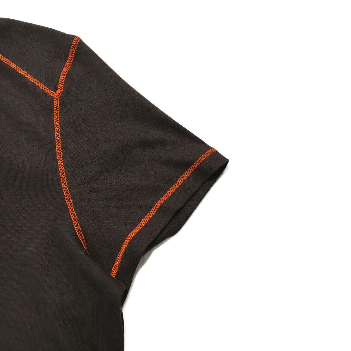 LANVIN - coco 未使用品 ランバンスポール LANVIN SPORT レディース 半袖シャツ 38(M) 茶 ブラウン モックネック 薄手 LANVIN SPORT ランバン スポール レディース 25周年 モック