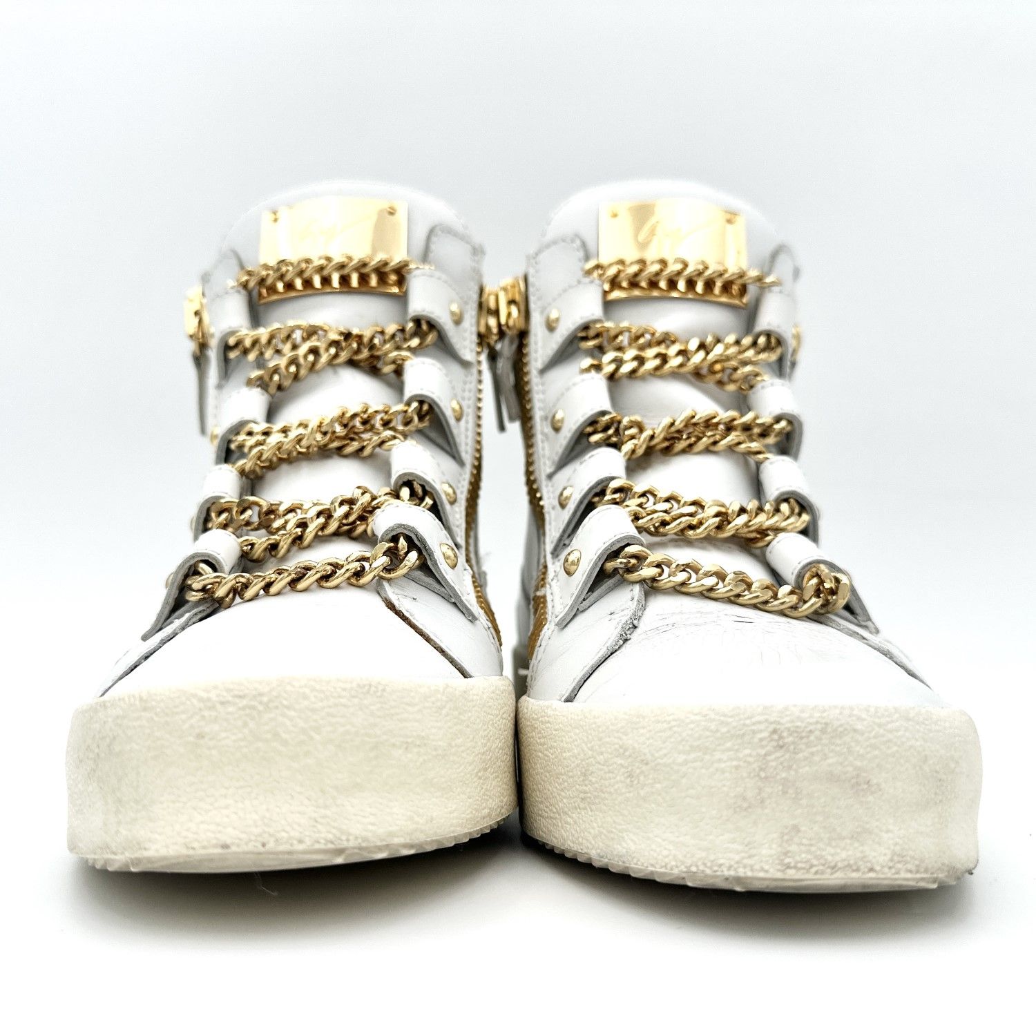□激レア□ GIUSEPPE ZANOTTI ハイカットスニーカー ホワイト □激レア□ GIUSEPPE ZANOTTI ハイカットスニーカー ホワイト