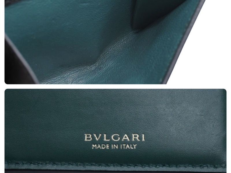 BVLGARI ブルガリ 二つ折り財布 セルペンティ フォーエバー レザー